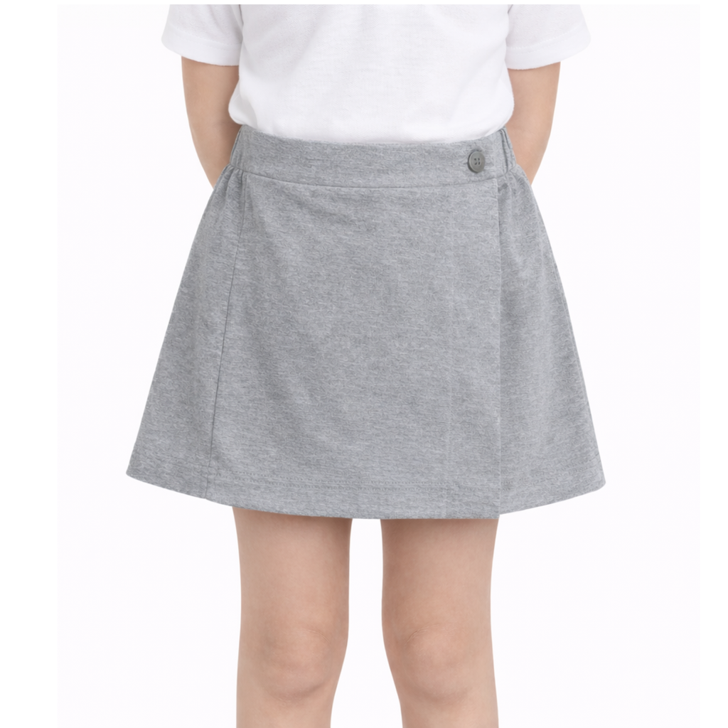 Grey skirt-shorts
