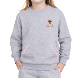 Girls' Sweater with Pink Details 